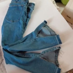 Abercrombie & Fitch high rise split ankle flare Jean 2s